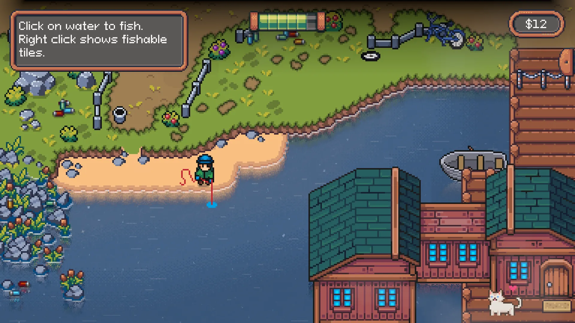 Screenshot of fishing in Magnetic Catch